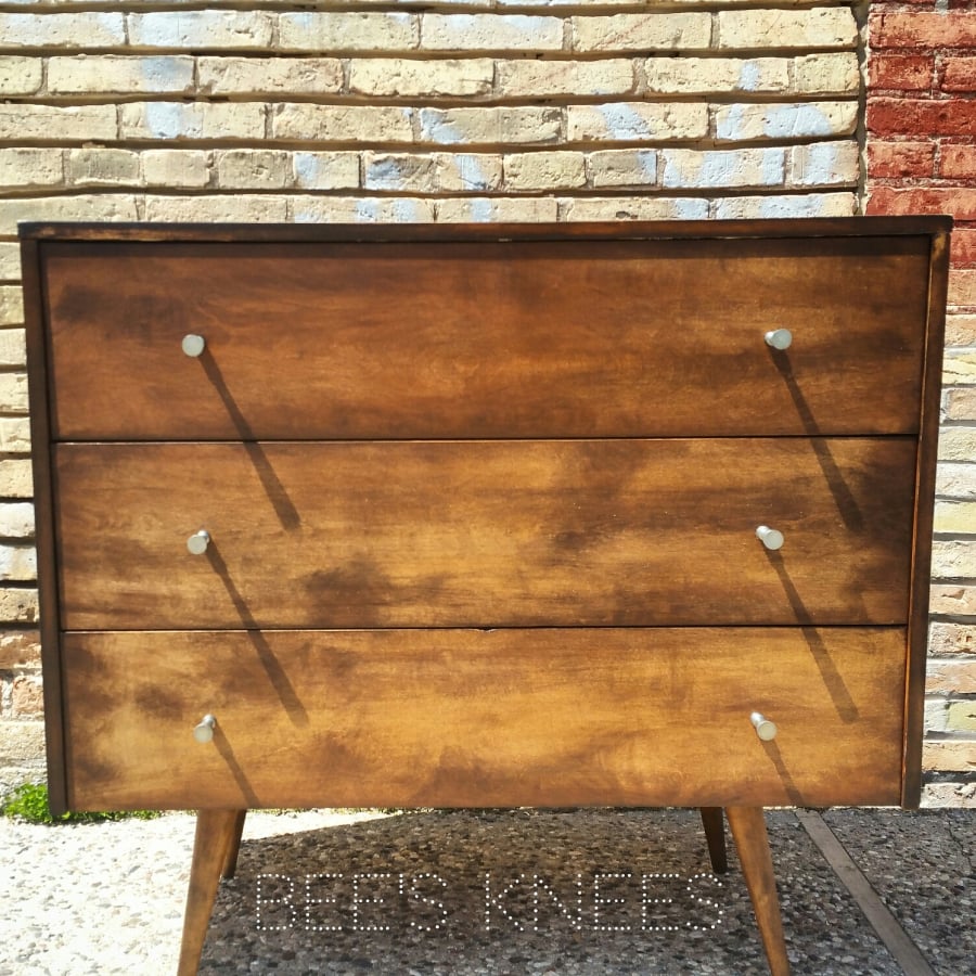 MCM Chest Stained With General Finishes Java Gel Stain