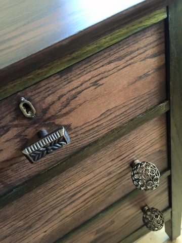 Modern Twist for hardware - marriage of old and new.
