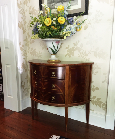 Mahogany Demilune Chest by Snow Woodworks
