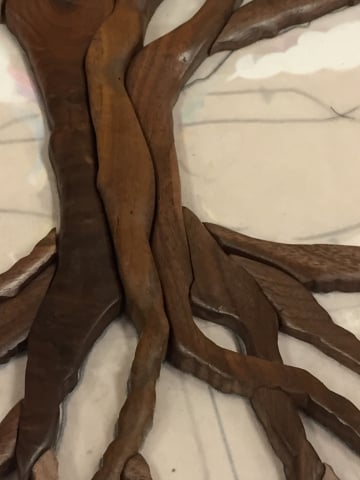 Tree of Life - Intarsia Detail