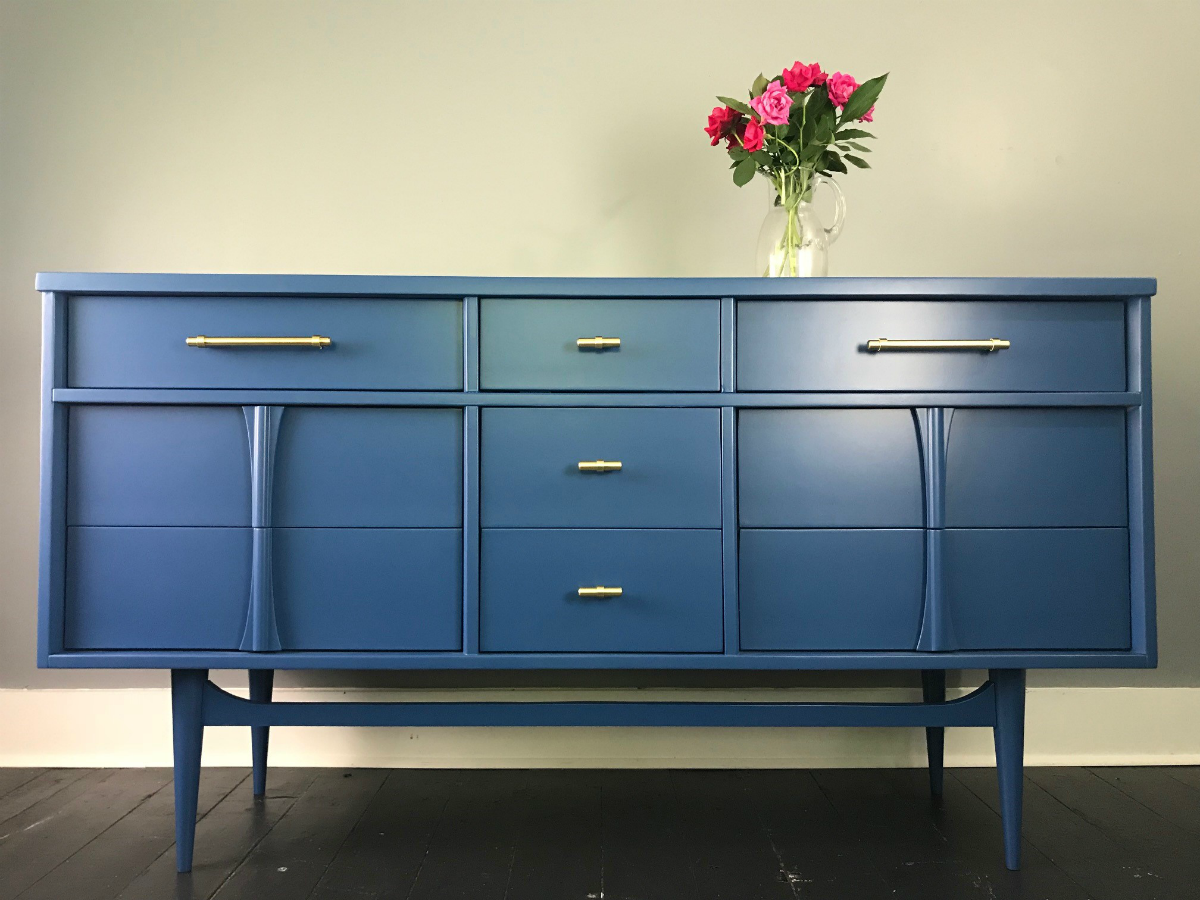 Feeling Blue Lowboy Dresser | General Finishes 2018 Design Challenge