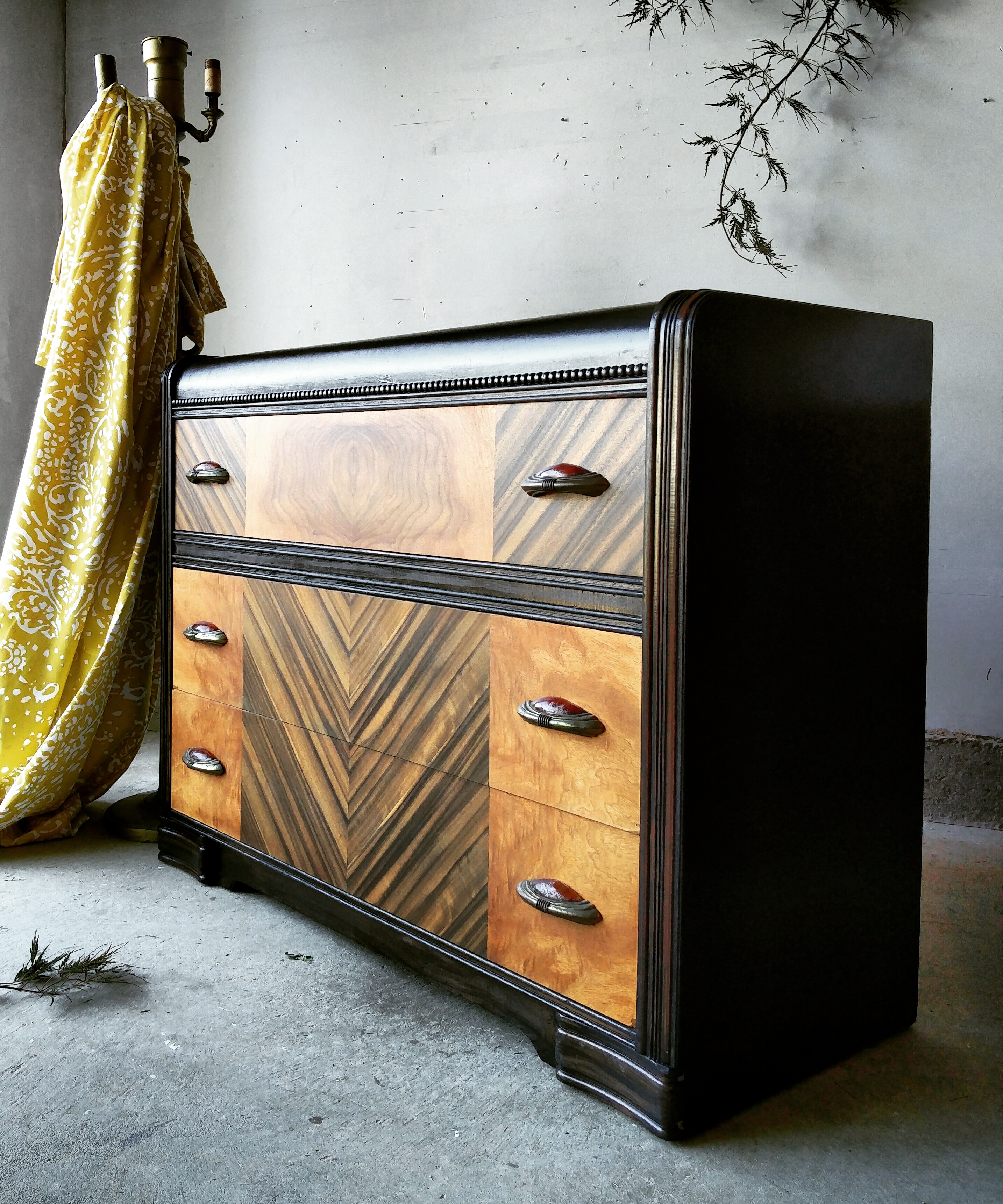 refurbished waterfall dresser