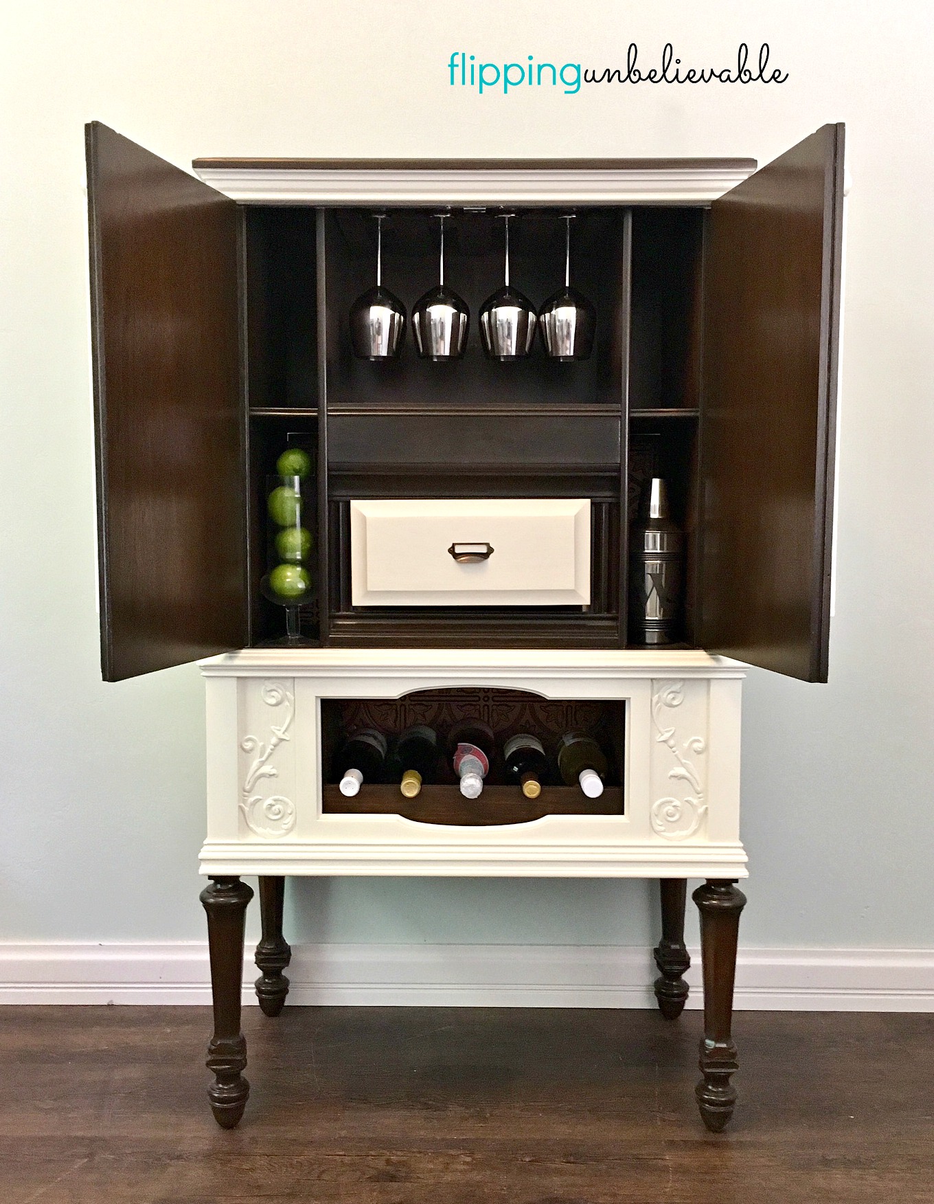 Record Player turned Bar Cabinet | General Finishes 2018 Design Challenge