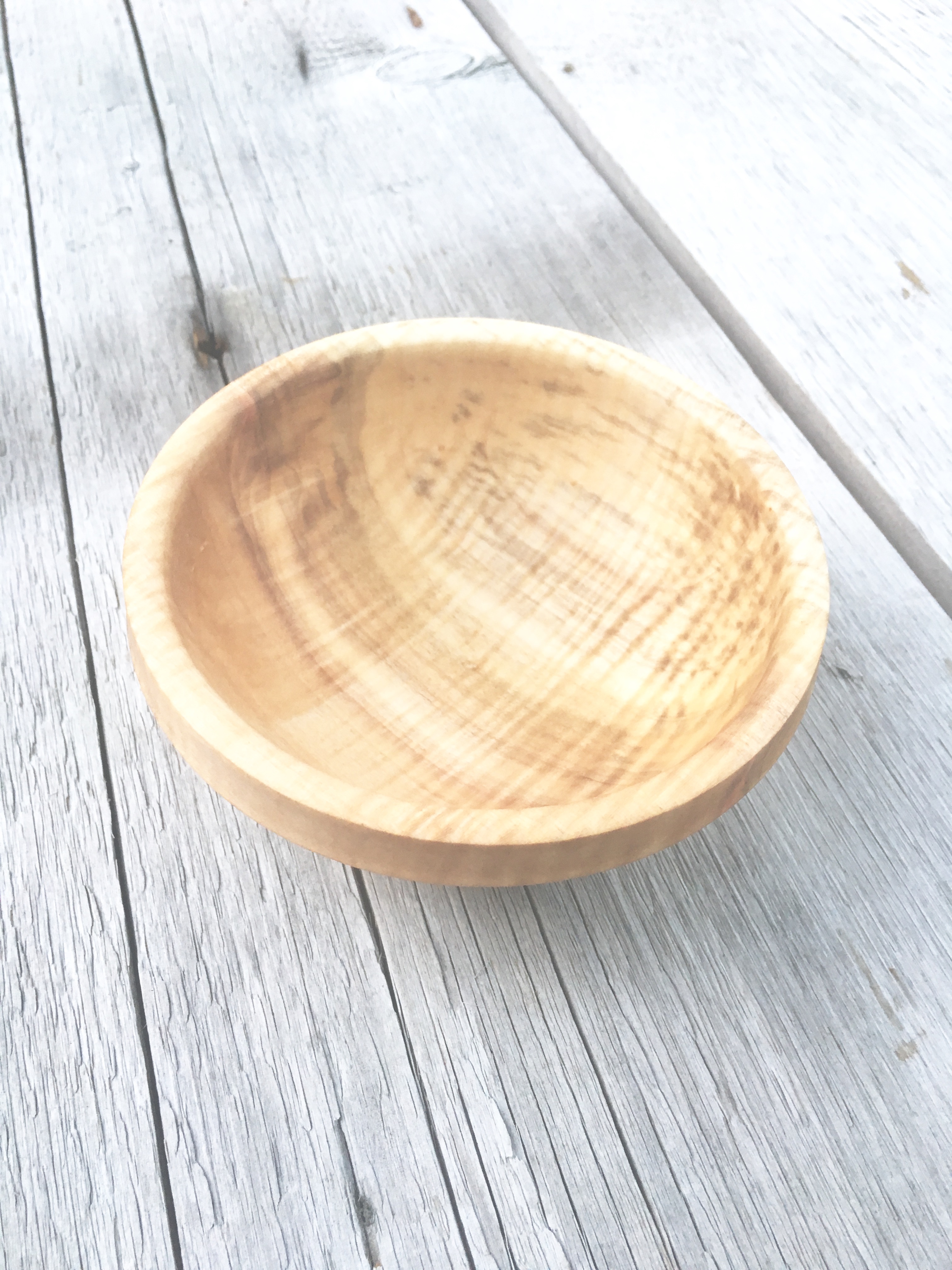 Small Curly Maple Wood Bowl | General Finishes 2018 Design Challenge