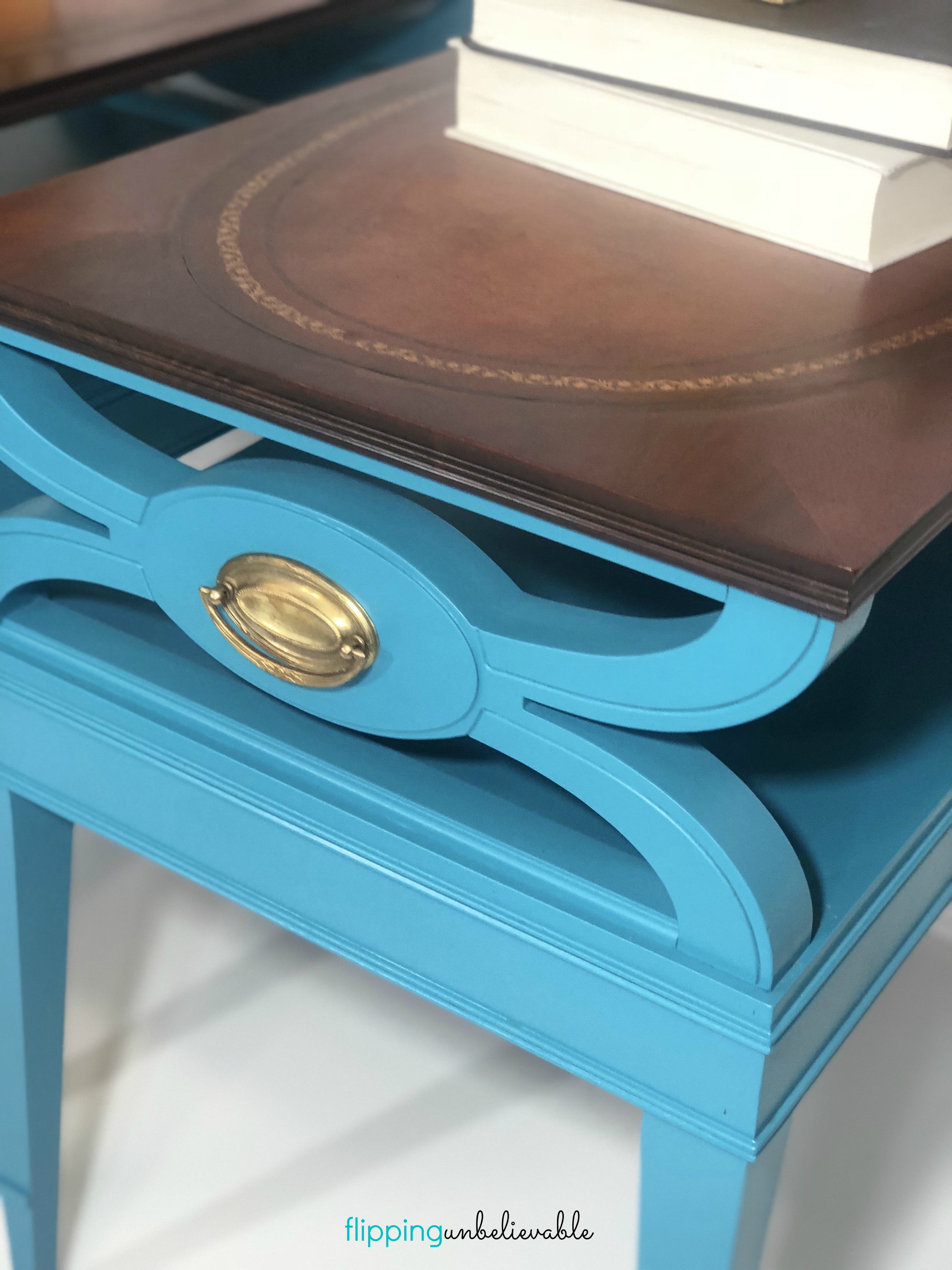 Matching Custom Color End Tables General Finishes 2018 Design Challenge