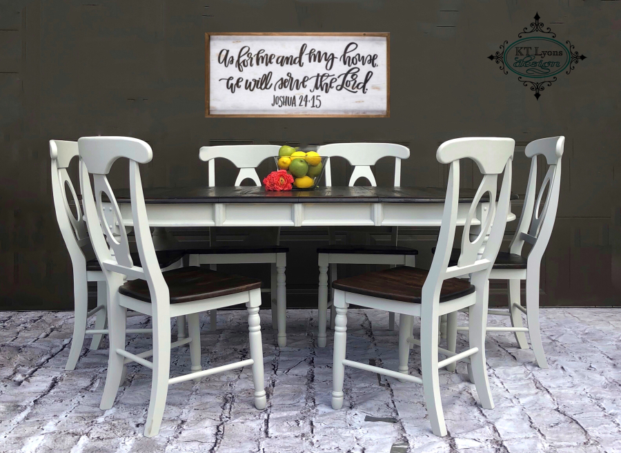 Pale Gray Dining Set