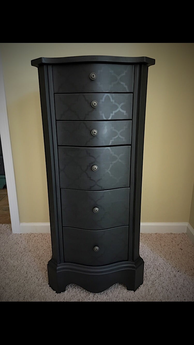 Black Shadow Jewelry Armoire