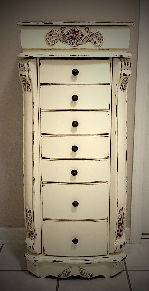 Shabby Chic Jewelry Armoire