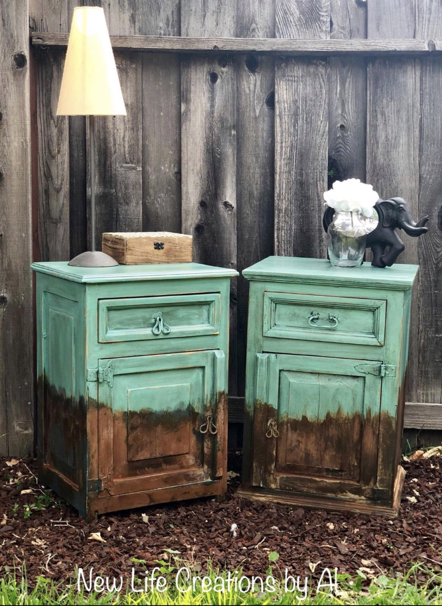 Rustic Patina Nightstands