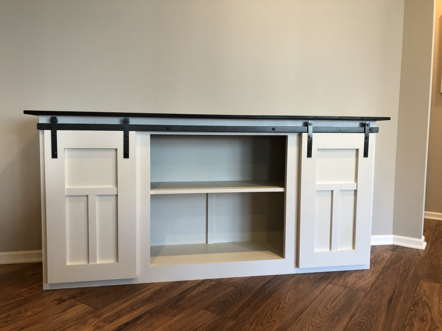 Kriger sliding barn door console