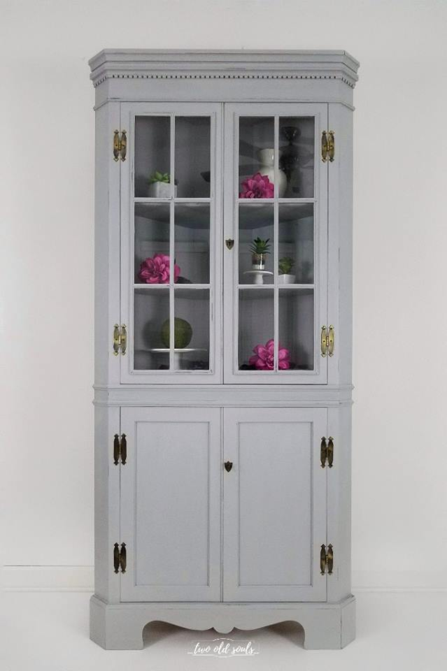 Paris Grey Corner Hutch