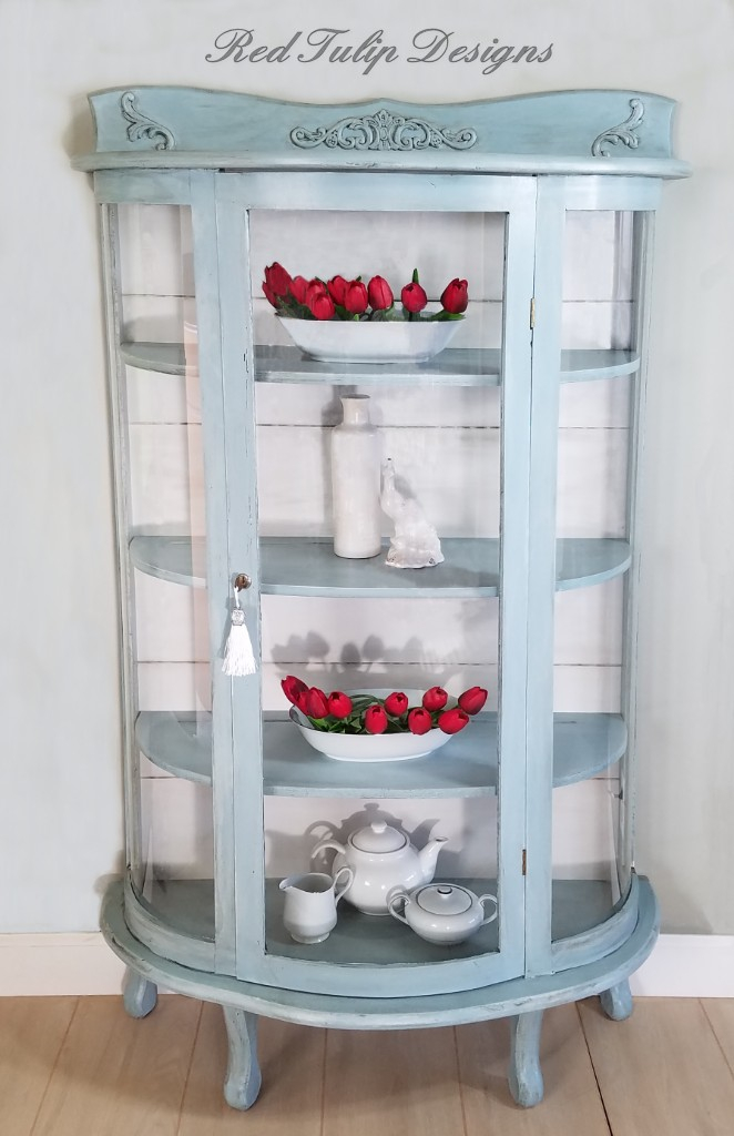 Curved Glass Cabinet