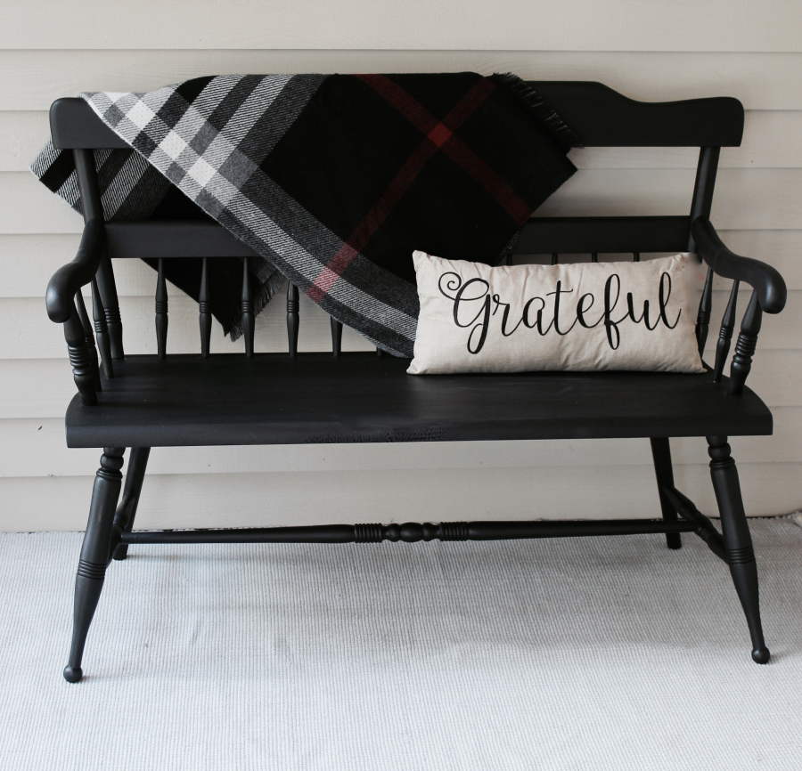 Lamp Black Bench