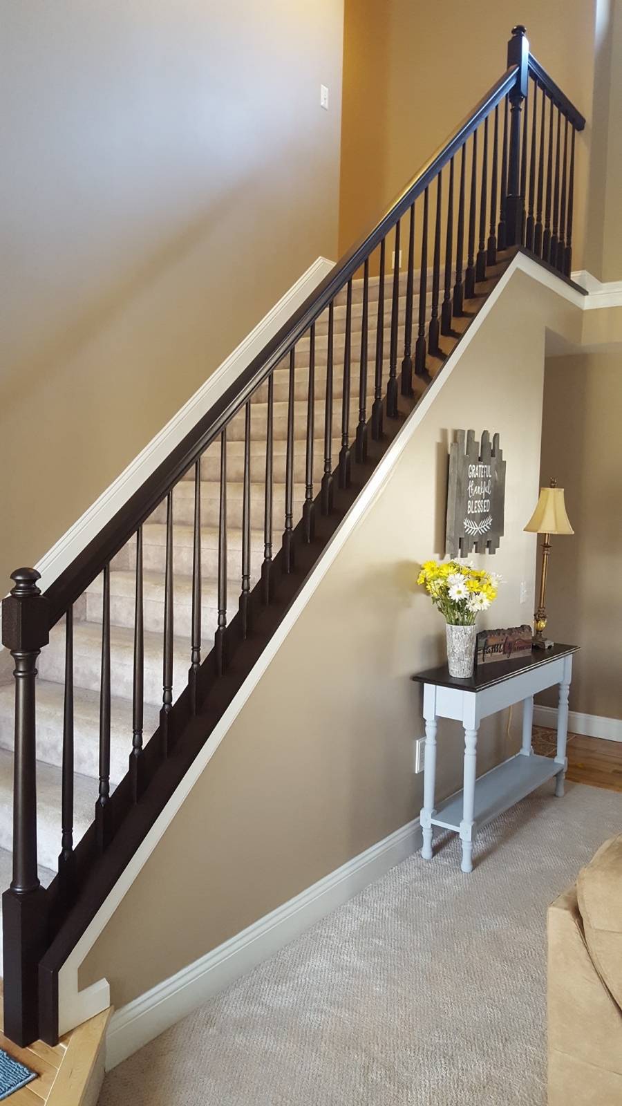 Staircase Railing Java Gel Upgrade General Finishes 2018 Design