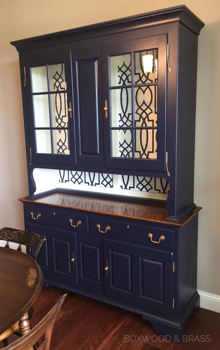 Coastal Blue China Cabinet General Finishes 2018 Design Challenge