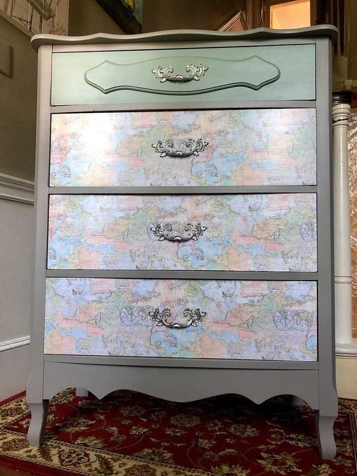 Dixie Style Decoupage Dresser General Finishes 2018 Design Challenge