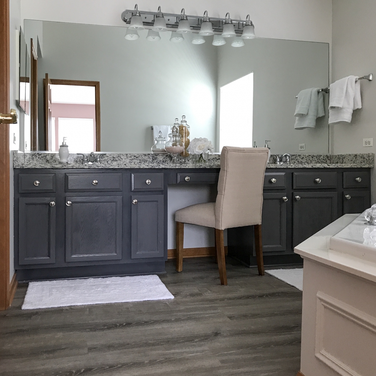 Pottery Barn Inspired Master Bathroom Vanity General Finishes 2018 Design Challenge