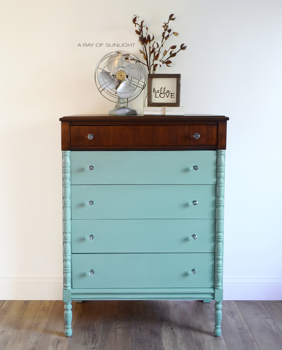 Dipped Highboy Dresser