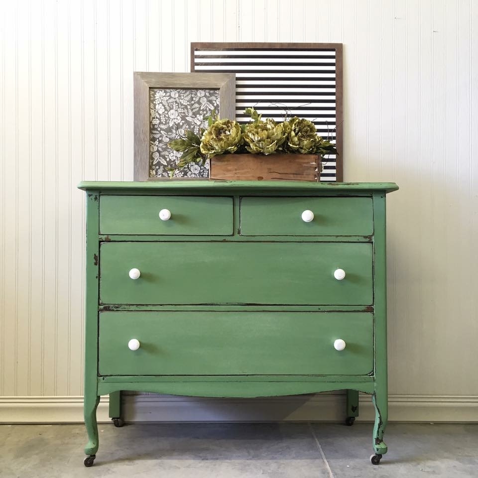 Custom Green Dresser General Finishes 2018 Design Challenge   Image 445 