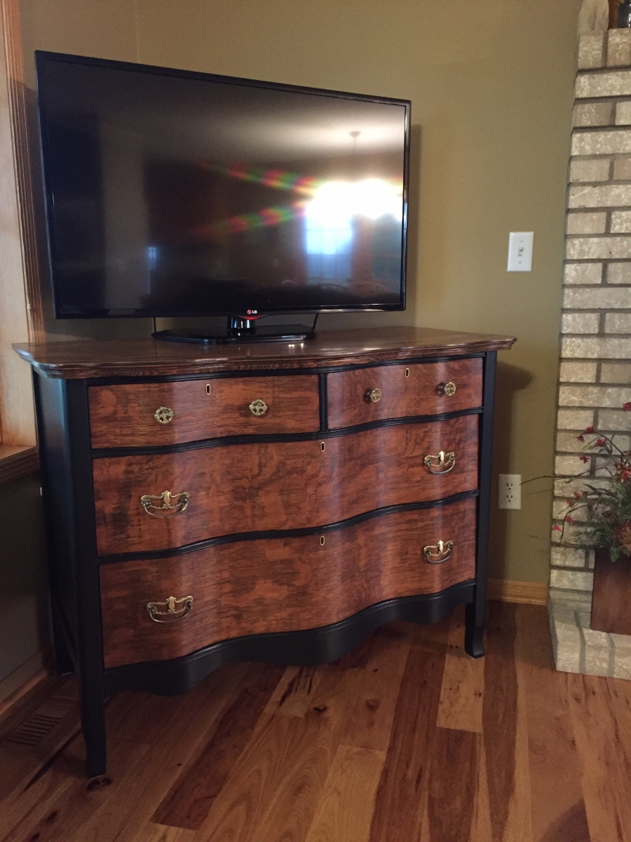 Vintage Dresser To Tv Stand General Finishes 2018 Design Challenge Vintage Dresser To Tv Stand General