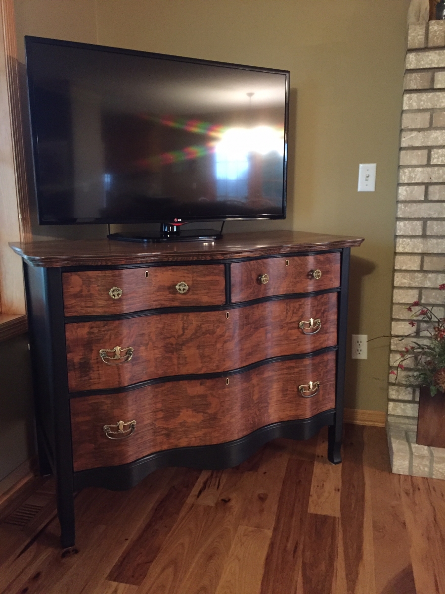 Vintage Dresser To Tv Stand General Finishes 2018 Design Challenge