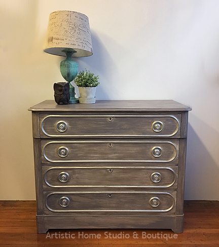 Driftwood & Silver Dresser