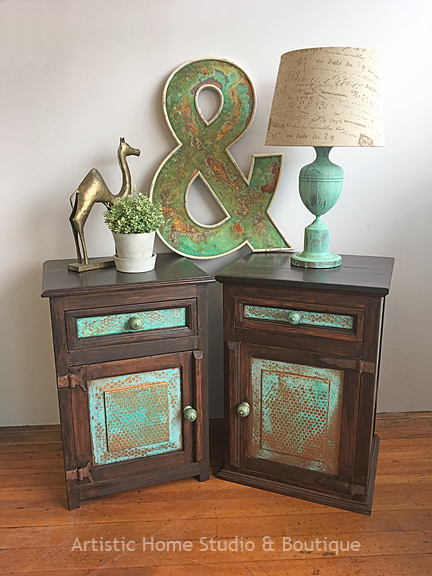 Rustic Mexican Pine & Copper Cabinets