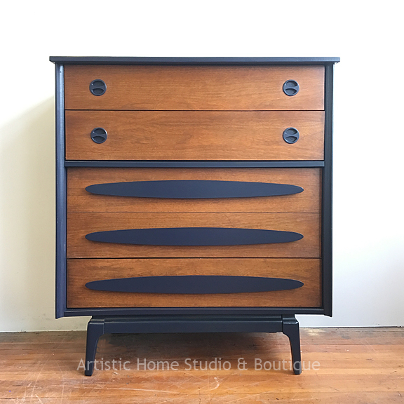 Mid Century Tallboy Dresser