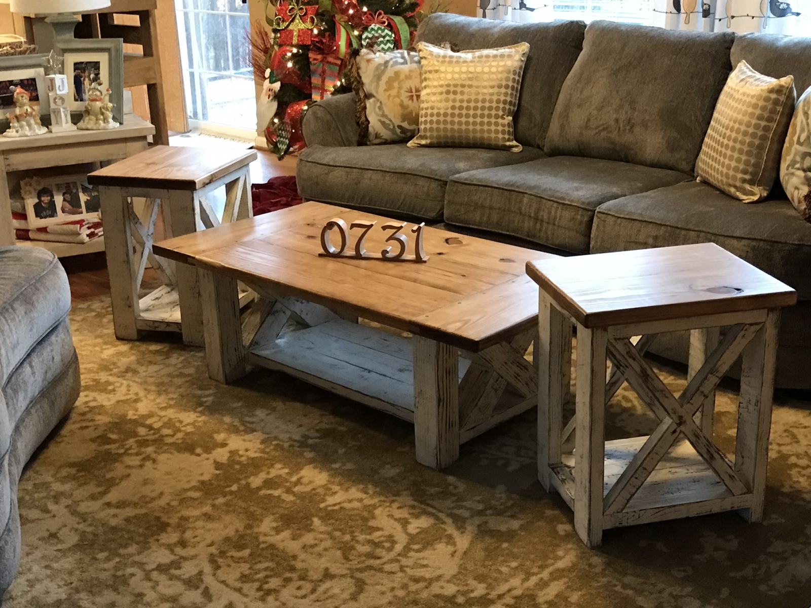 farmhouse coffee tables and end tables