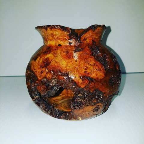Oak Burl Vase