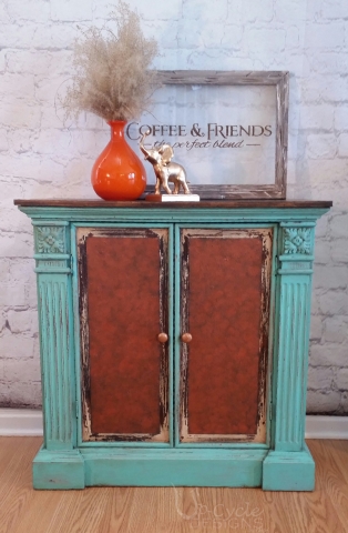 Up cycled cabinet