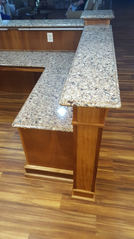 Counter top installed