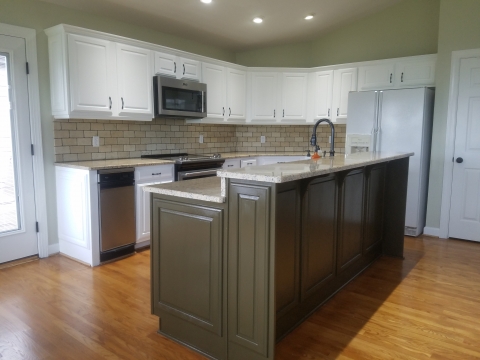 Painted cabinets