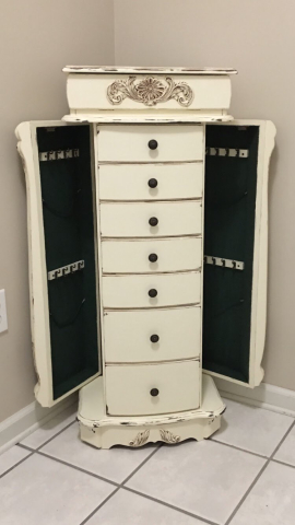 Shabby Chic Jewelry Armoire