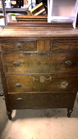 "Before" of Depression Era Dresser
