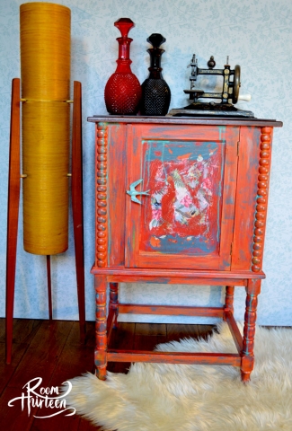 Peeling Billboard Inspired Cabinet
