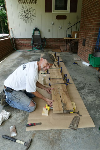 Glue-up White Oak Beams In Pairs