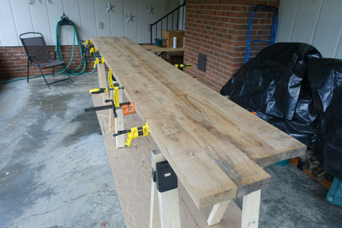 Glue-up White Oak Beam Pairs