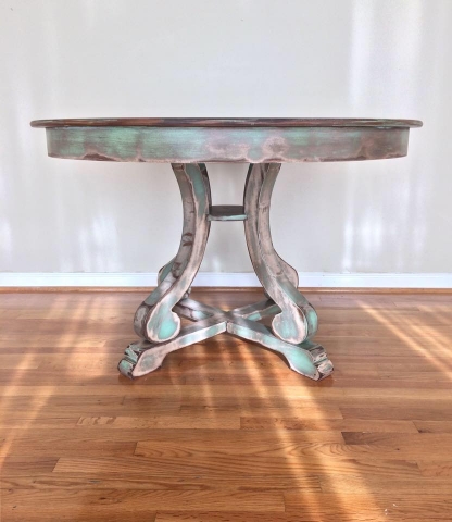 Coastal dining table.