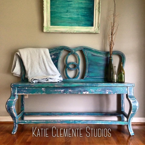 You could never tell this bench was once a pile a junk!
