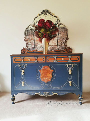 1920 Dresser and Mirror
