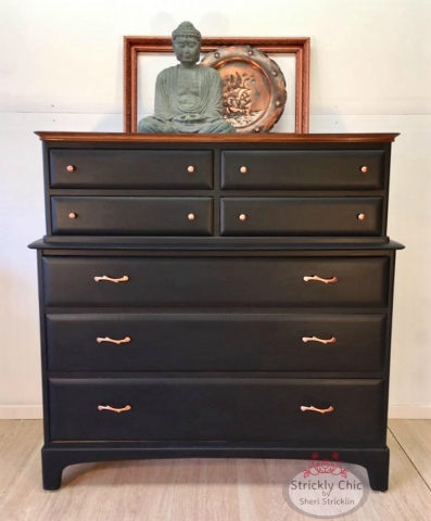 Mid Century Black Beauty 'Chest on Chest'