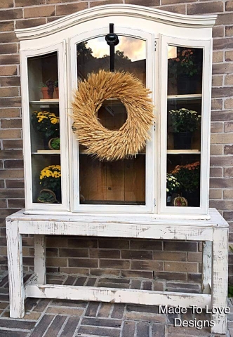 Upcycled China Hutch Top: