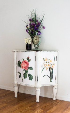 Floral Afternoon Demilune (right view)
