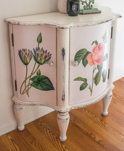 Floral Afternoon Demilune (left view)