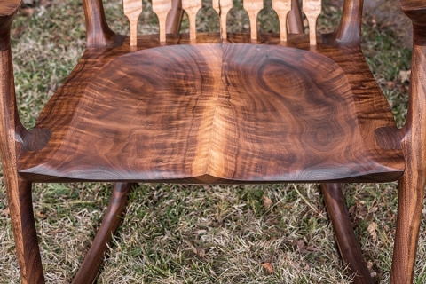 Curly Walnut Rocker