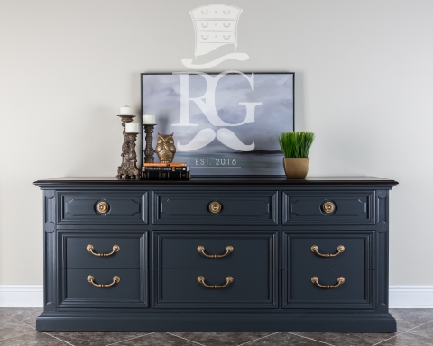 Mid-Century Painted & Stained Dresser