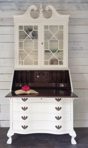 Antique White Secretary