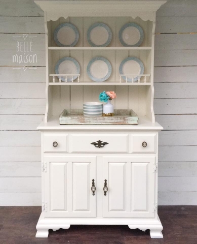 Antique White Hutch