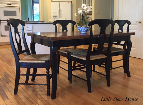 Solid Wood Butcher-block table and chairs
